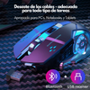 Mouse Inalámbrico, Silencioso y Recargable con Bluetooth para Juegos
