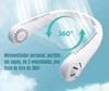 Ventilador portátil para el cuello, carga por USB