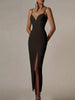 Vestido Negro de fiesta, midi, ajustado y elegante