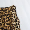 Vestido mini sin mangas con estampado de leopardo