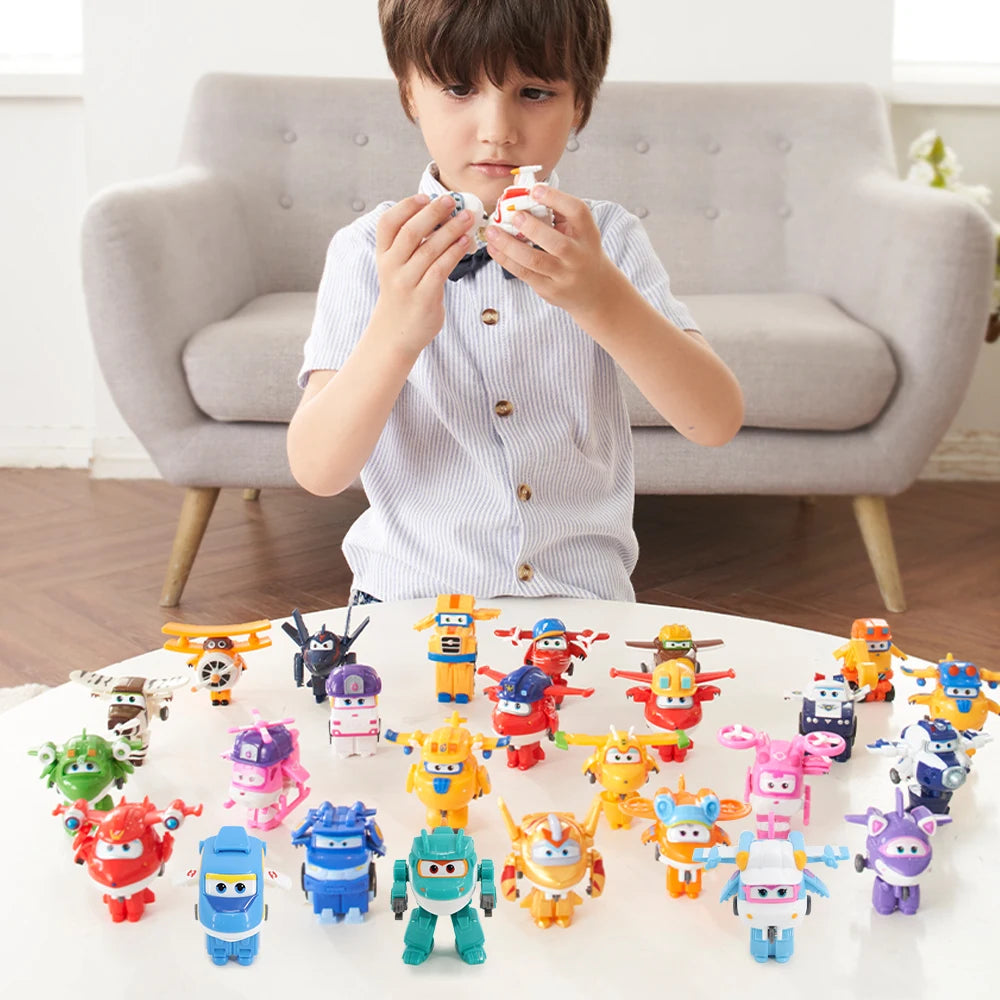 Mini Figuras de Acción de Transformación Super Wings